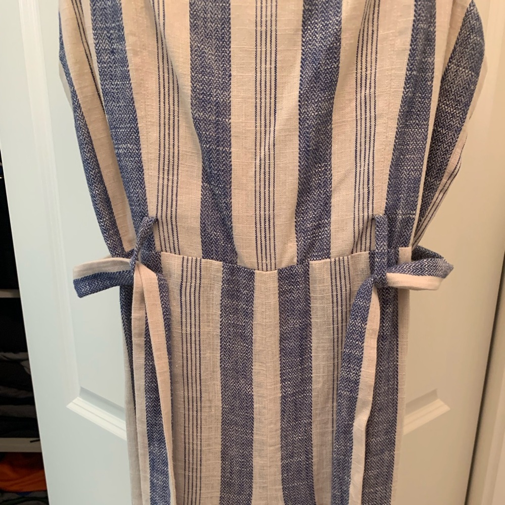 Alice + Olivia striped jumpsuit culottes NEW Size 6 Nautical stripes - Picture 11 of 16